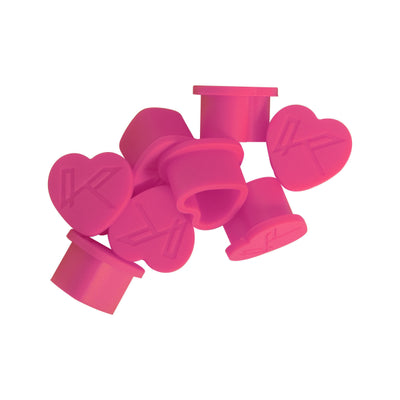 Pink Heart Silicone Ink Cups 200 image 0