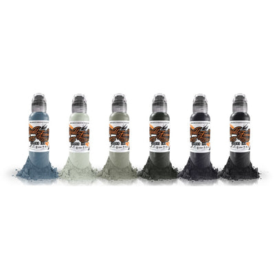 Complete Set of 6 World Famous Ink Poch's Muted Storms Set 30ml (1oz) image 0