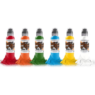 Complete Set of 6 World Famous Ink Simple Colour Set 30ml (1oz) image 0