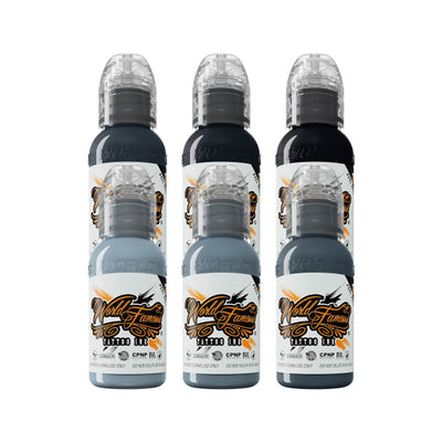 A.D. Pancho Pastel Grey 6 Bottle Ink Set image 0