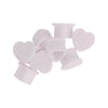 White Heart Silicone Ink Cups 200