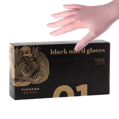 Piranha Pink Nitrile Gloves